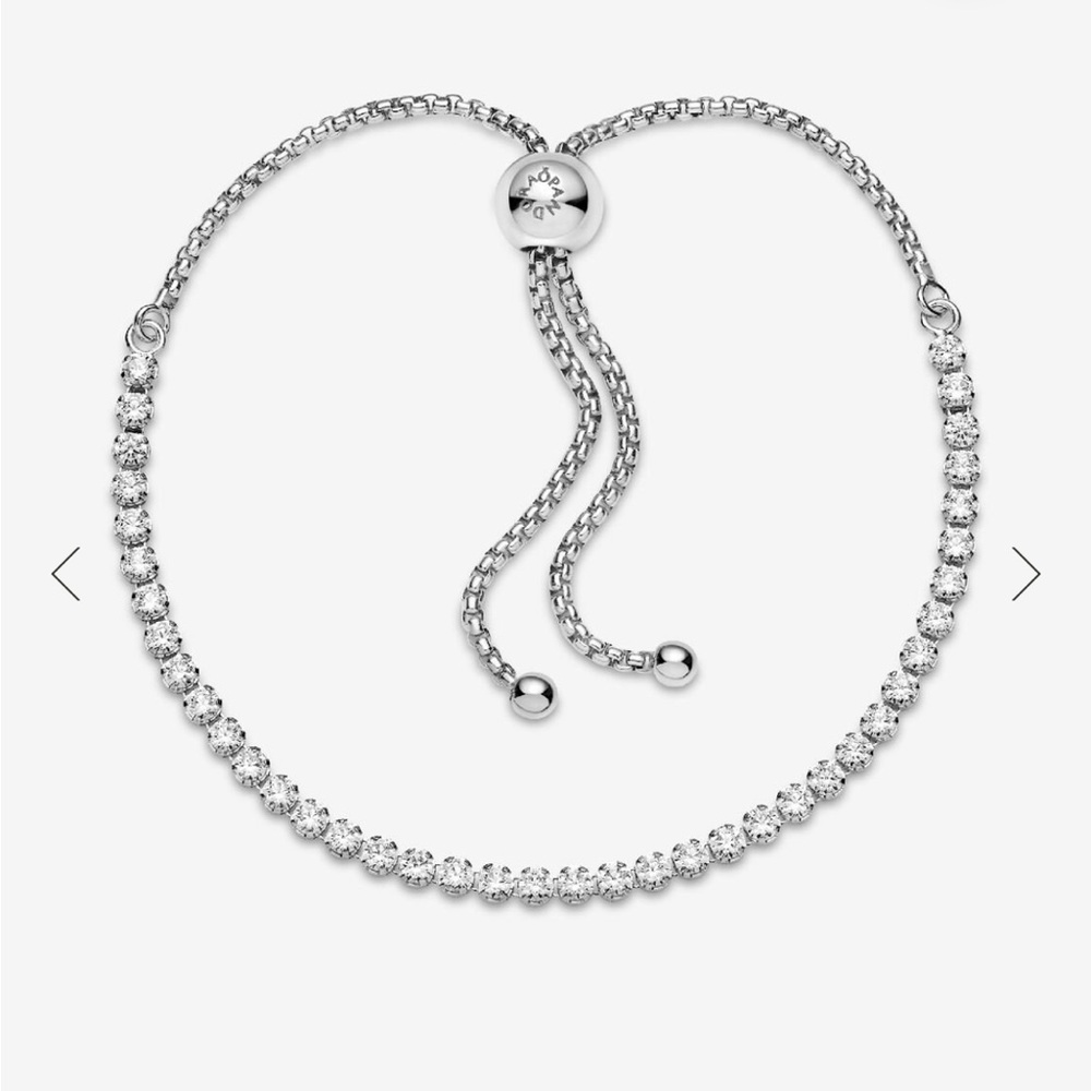 Pandora sparkling slider tennis bracelet